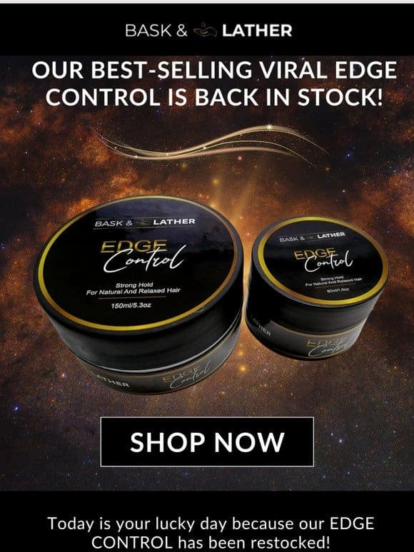 RESTOCK ALERT! Edge Control is Back In Stock!