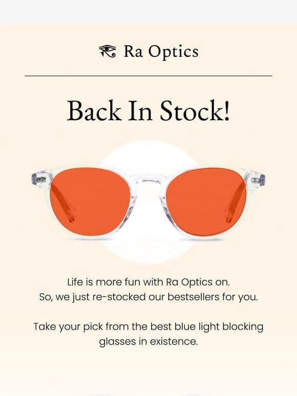 Ra Optics Favorites: They’re Back!