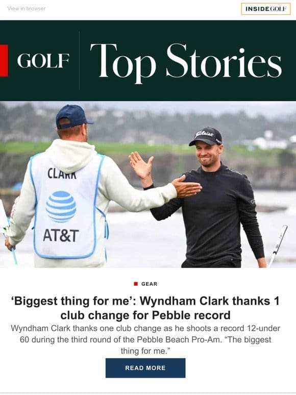 Rarely used rule helps Wyndham Clark’s Pebble record round