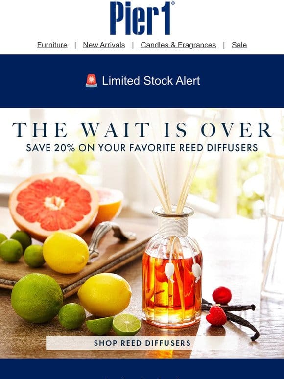 Reed Diffusers Sale Alert! Hurry， limited stock available.