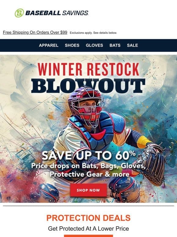Restock Blowout – All Equipment Categories On Sale!