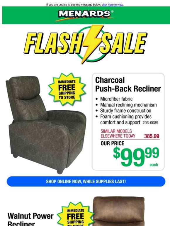 Ricardo Power Lift Recliner ONLY $199!