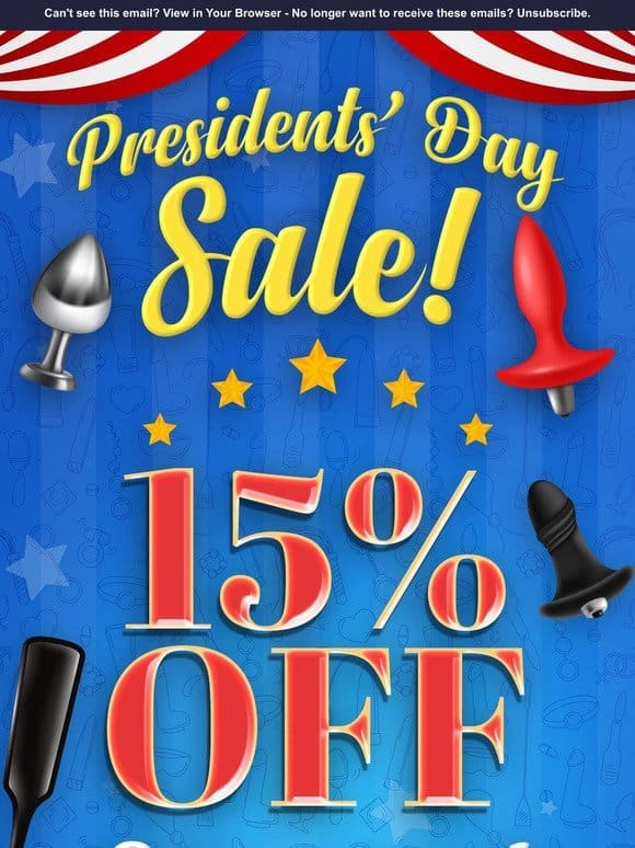 SAVE 15% Sitewide! It’s SheVibe’s Presidents’ Day Sale!