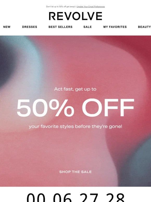 SECRET’S OUT: UP TO 50% OFF