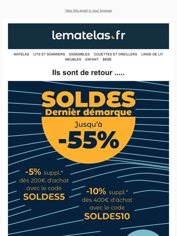 SOLDES | Nos codes promos sont de RETOUR