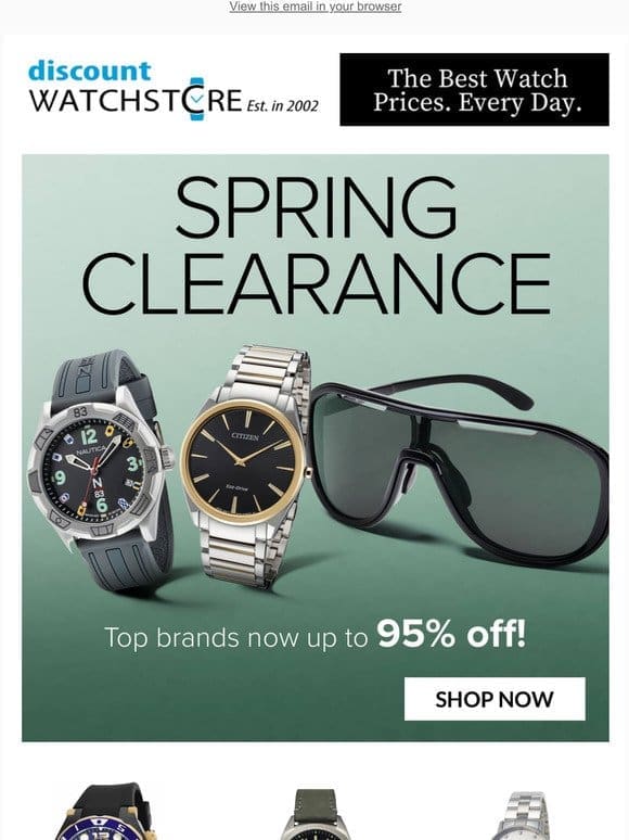 SPRING CLEARANCE DEALS!