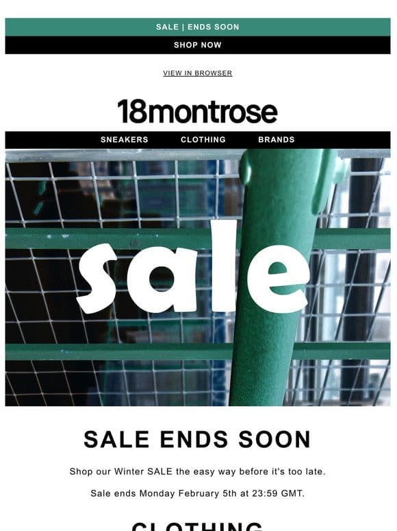 Sale | Final Few Days