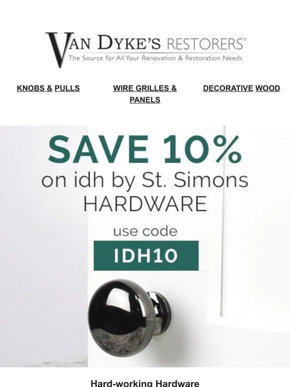 Save 10% on idh by St. Simons