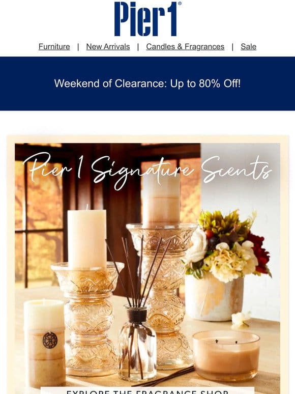 Save Up to 80% on Signature Scents This Saturday! Luxurious Aromas， Unbelievable Prices.