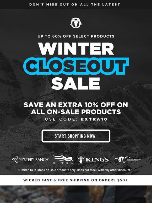 Save on Top Brands | Winter Closeout Sale