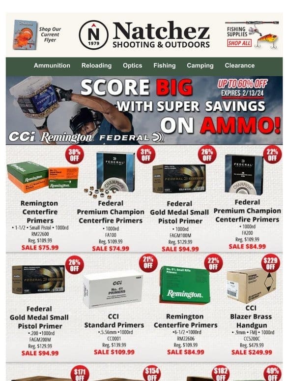 Score Big With Super Savings On Ammo!