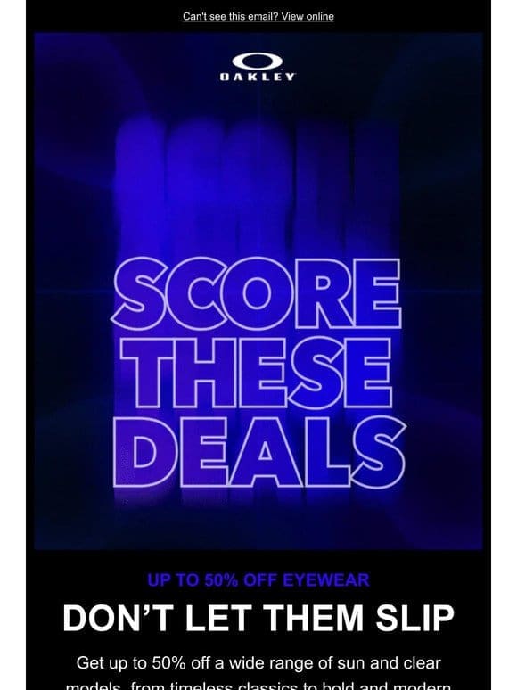 Score Up To 50% Off Eyewear