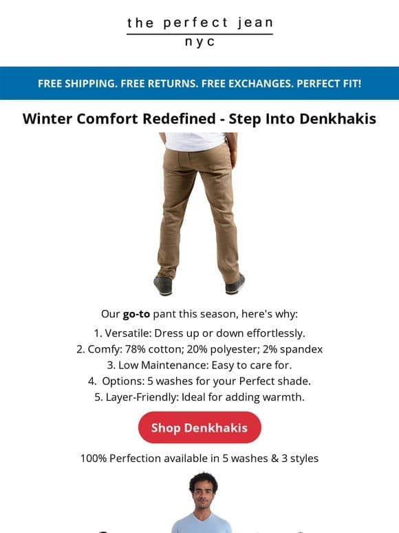 Secrets Revealed: Denkhakis Dominate Winter Wardrobes