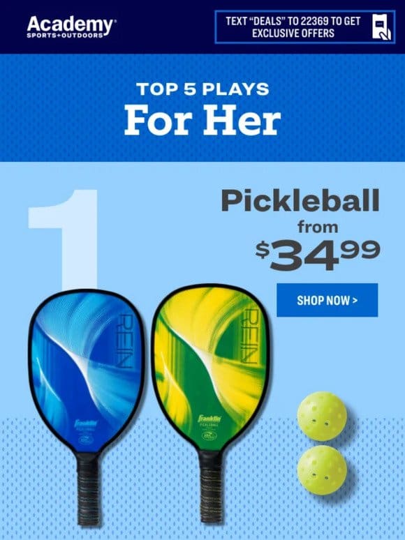 Shop Her Top 5 Plays Today