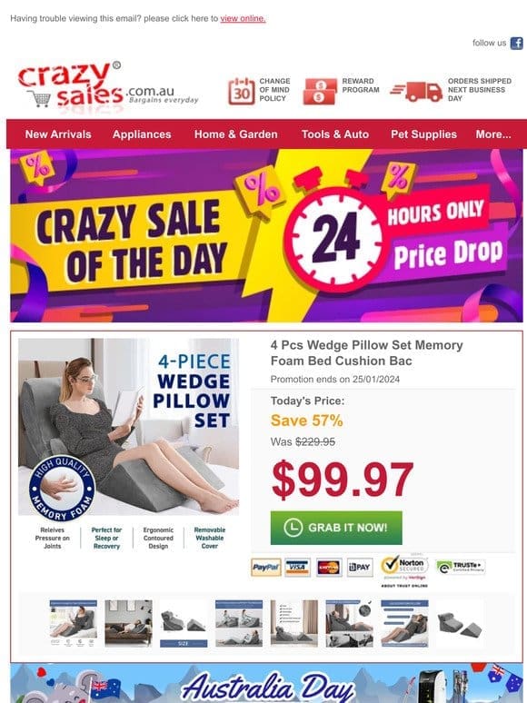 Snooze in Style: Hot Pillow Now $99.97 – Don’t Miss Out， 48 Hours Only!