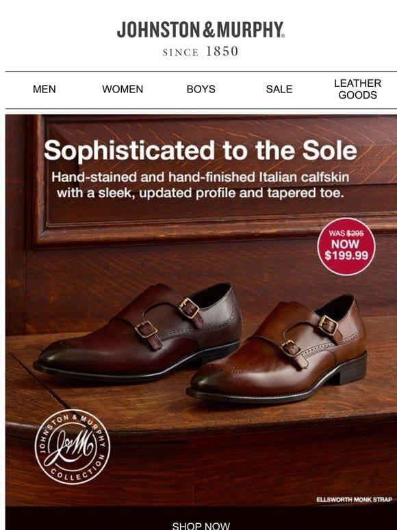 Sophisticated to the Sole + Up to 60% Off