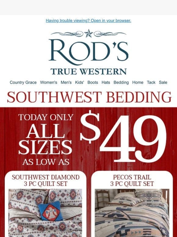 Southwest Bedding as Low as $49 All Sizes!