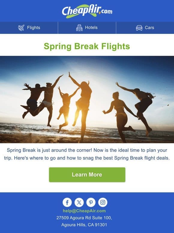 Spring Break Flights