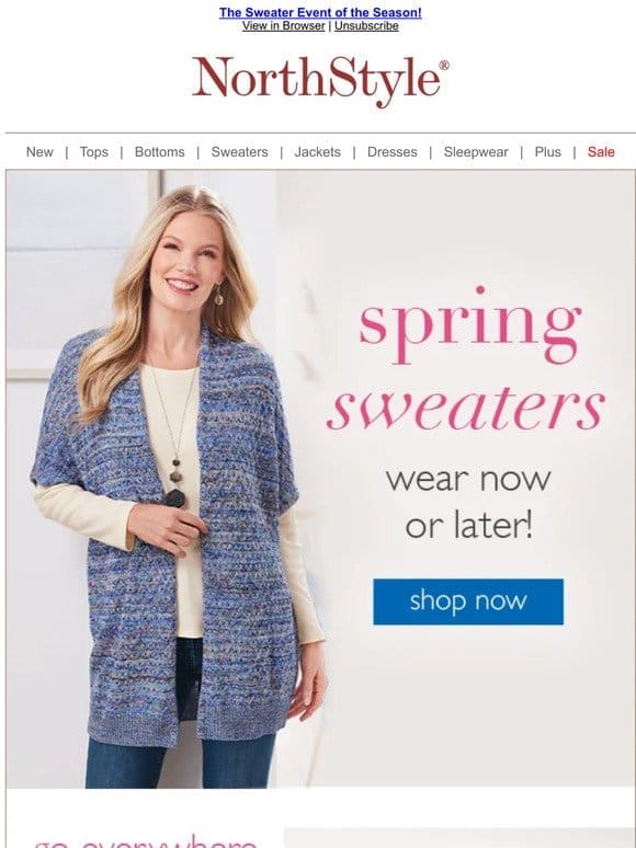 Spring Sweater Preview Days ~ Shop Now!