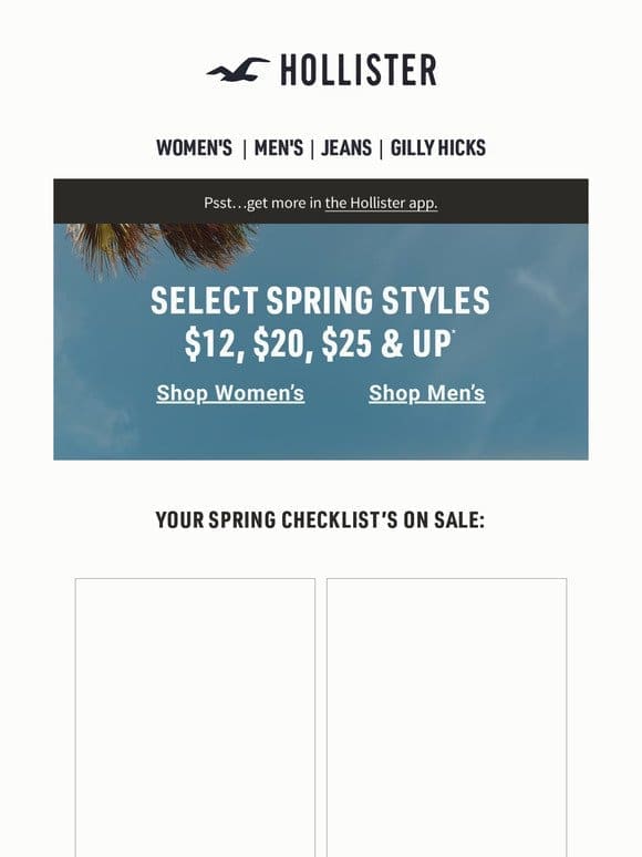 Spring styles starting at $12 ❤️‍
