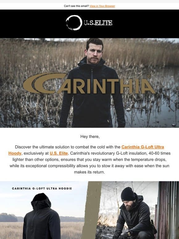 Stay Prepared and Cozy with Carinthia G-Loft Ultra Hoody!