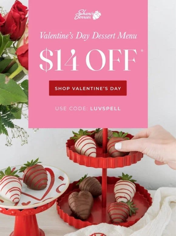 Still Need V-Day Gifts?   $14 Off Gourmet Gifts