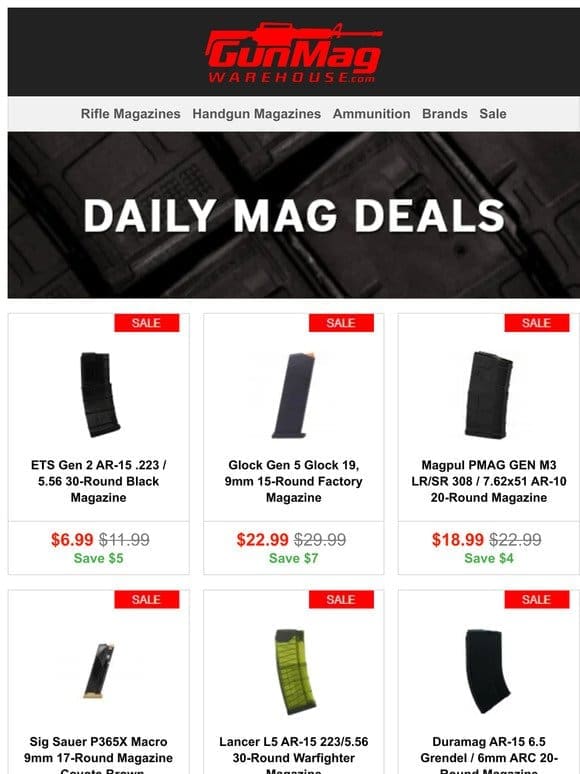 Stock Up On These Midweek Mag Deals | ETS AR15 30rd Magazine for $7