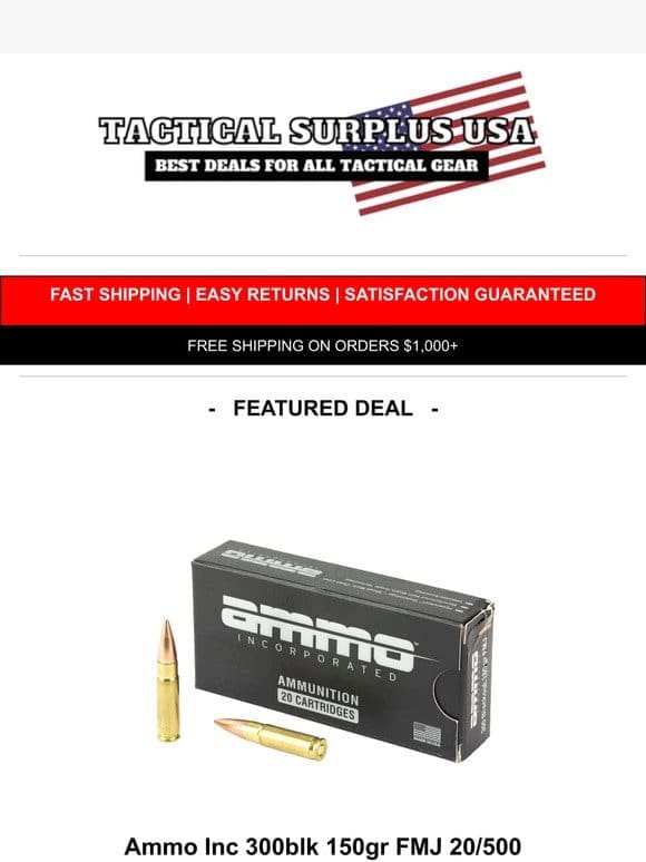 Stock Up❗️Ammo Inc Ammunition On Sale❗️