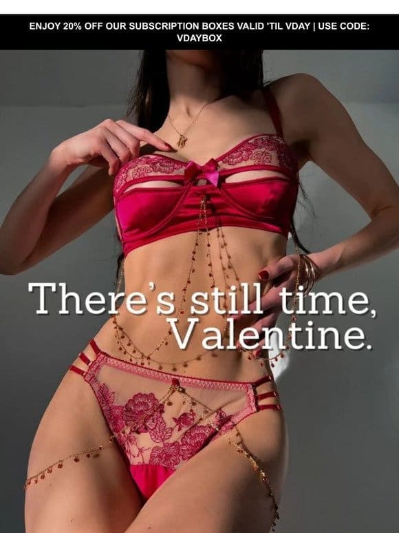 TAKE 20% OFF LAST-MINUTE VDAY GIFT