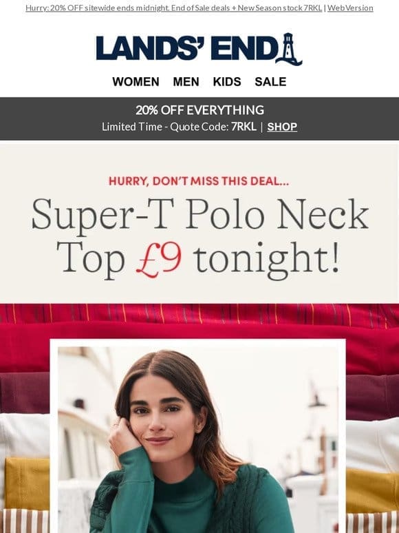 TONIGHT’S DEAL: Polo Neck Top £9