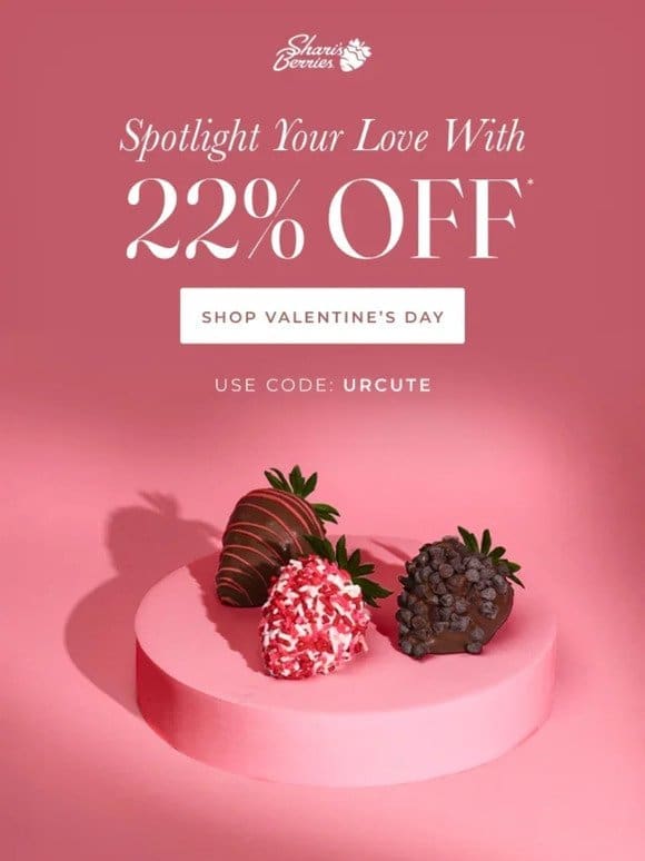 Take 22% Off Our Sweetest Valentine’s Day Gifts