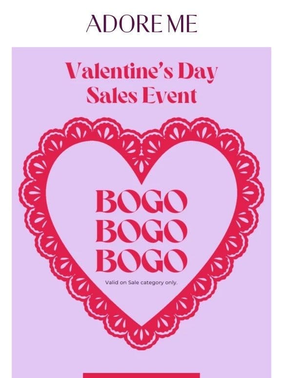 The Valentine’s Day Sales Event ❤️