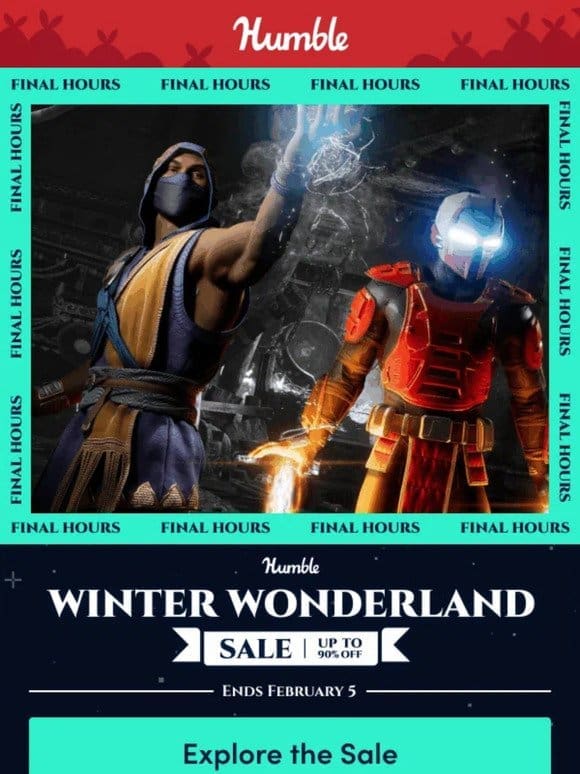 The Winter Sale ends tomorrow! ❄️ Snag savings of up 90% on 1000s of great games