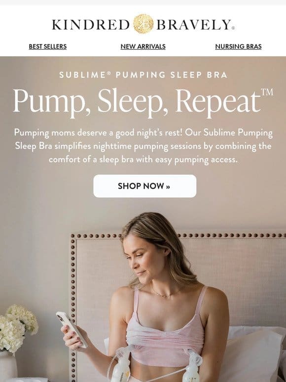 The only pumping bra you need for sweet dreams!