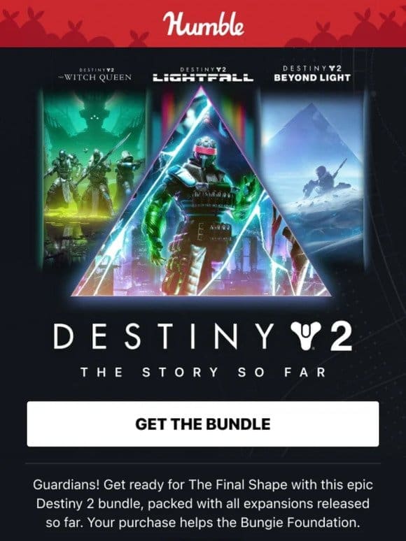 The ultimate Destiny 2 bundle! Get all the expansions ever released in 1 package