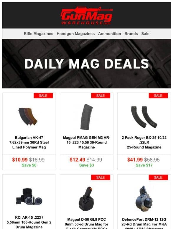 These Deals Are Just for You | Bulgarian 30rd AK-47 Polymer Mag for $11