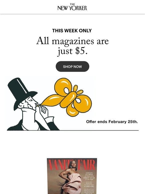 This Week Only: Subscribe for Only $5