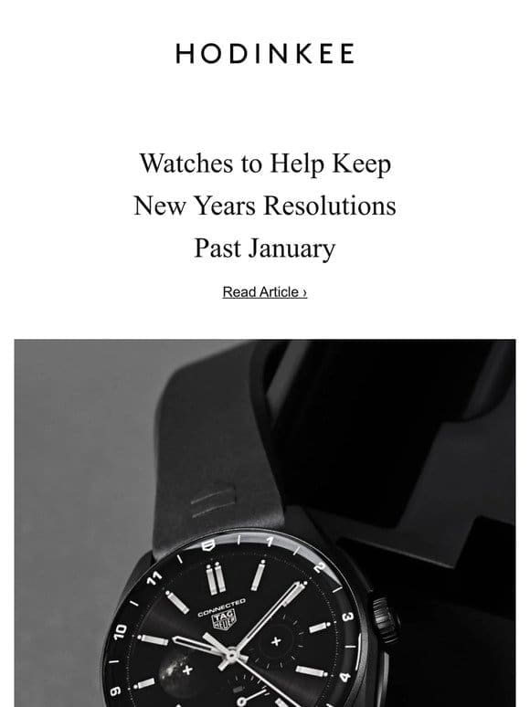 This Week in the Shop: Watches to Help Keep Your New Years Resolutions