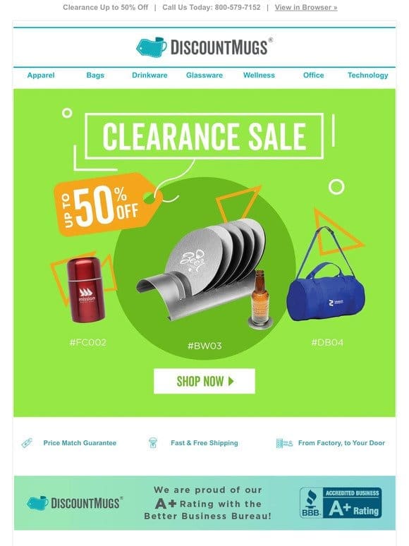 Tight Budget? Save Up to 50% on Clearance