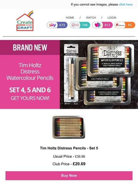 Tim Holtz’s latest pencils available for order ✏️