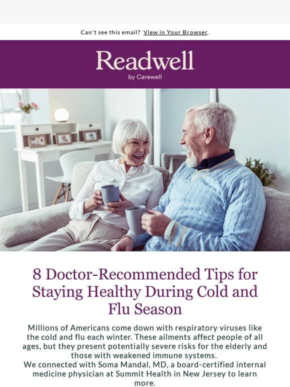 Tips for staying healthy during cold and flu season