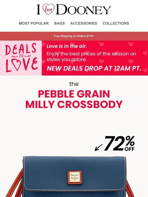 Today Only! This Pebble Grain Fave is Just $69.