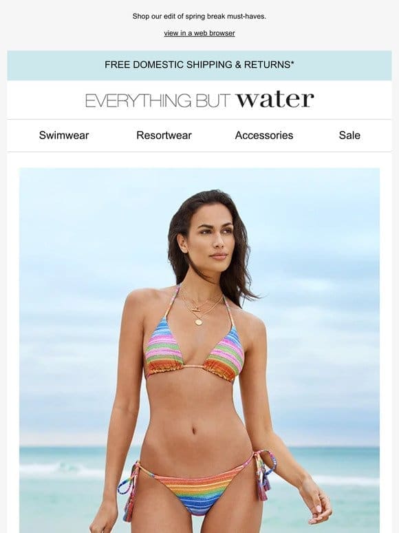 Trending bikinis for spring break | We love this look