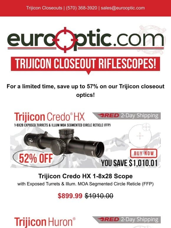 Trijicon Closeout Riflescopes!