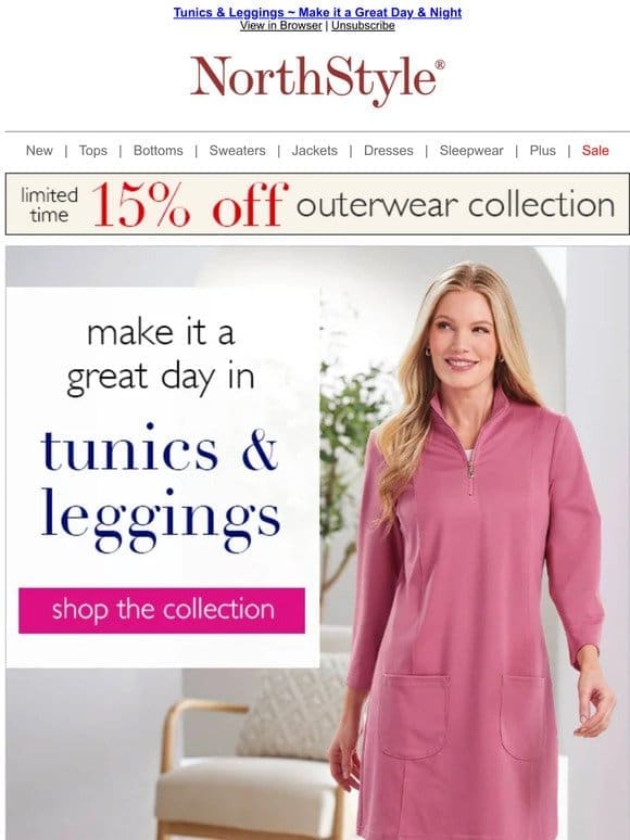 Tunics & Leggings from NorthStyle ~ The Super Bowl of Casual Fashion!