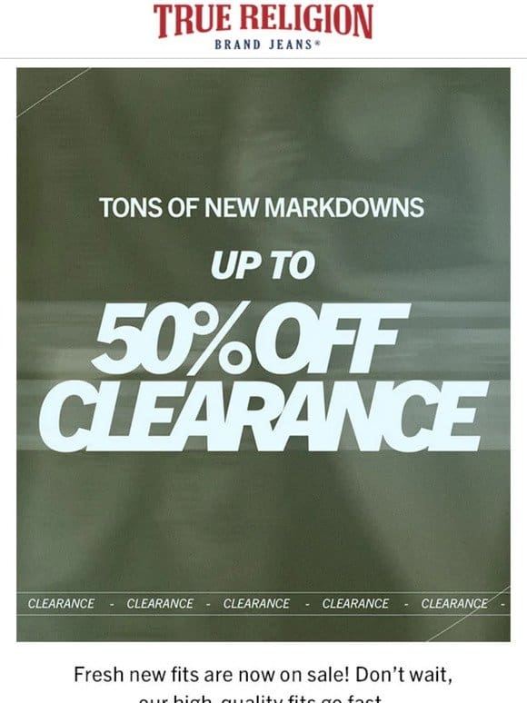 UP TO 50% OFF CLEARANCE ❣️