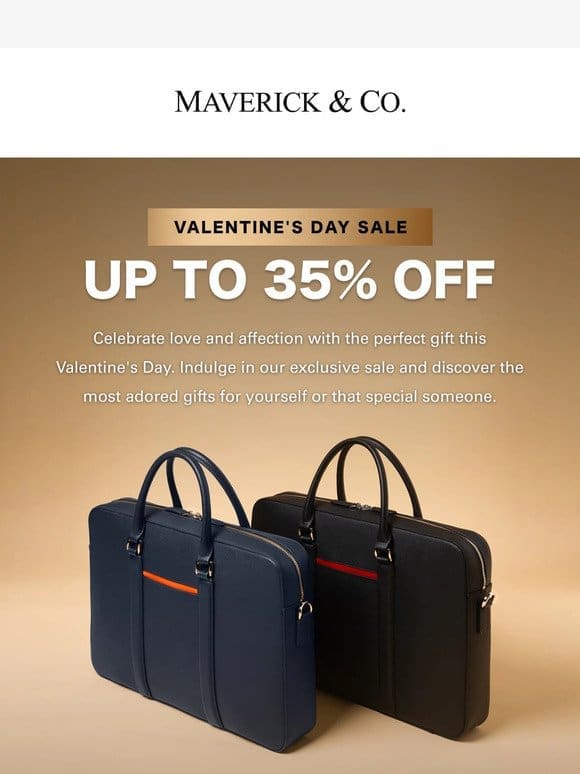 Unwrap Up to 35% Off This Valentine’s Day