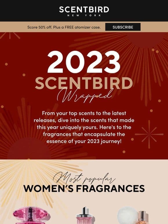 Unwrap your scent story: 2023， Wrapped