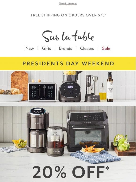 Up to $400 off GE! Big savings on small appliances.
