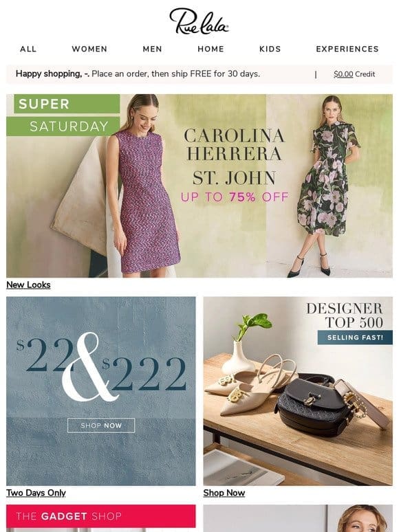 Up to 75% Off ♥ St. John & Carolina Herrera ♥